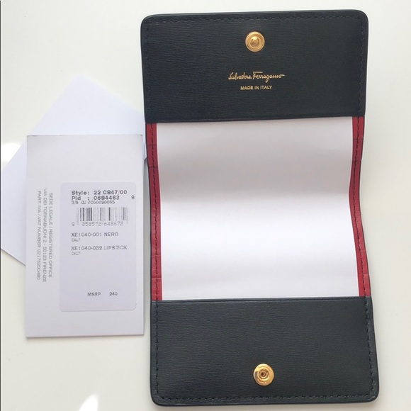 Salvatore Ferragamo Leather Bi-Fold Card Case - Picture 3 of 5